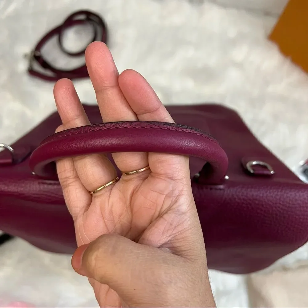 LOUIS vuitton volta taurillon leather grape crossbody